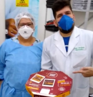 Solidariedade S/A: Empresa faz doação de pizzas a profissionais da saúde em Macapá